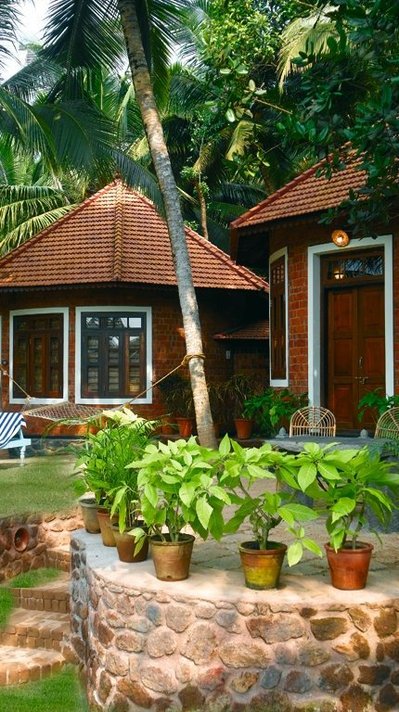 Die Cottages des Manaltheeram Ayurveda Beach Village laden zum Wohlfühlen ein