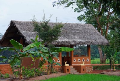 Auch die Rezeption des Ayurvie Sigiriya ist mit vielen Details geschmückt