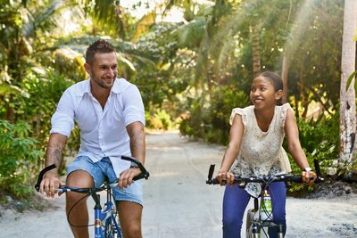 Die Umgebung auf Fahrrädern erkunden, die Sie umsonst im Hotel ausleihen können
