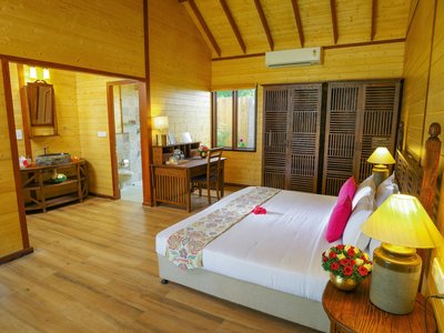 In neuem Glanz erstrahlen die Eco Wooden Hut Cottages im Sitaram Beach Retreat