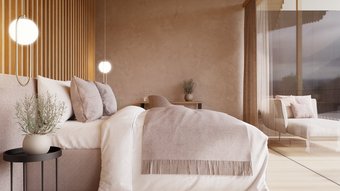 Von den hochwertig eingerichteten Zimmern haben Sie einen Panoramablick