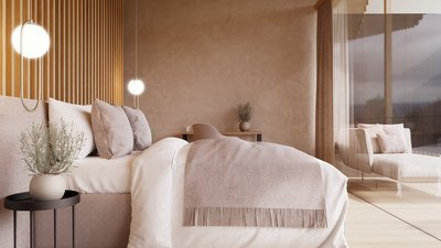 Von den hochwertig eingerichteten Zimmern haben Sie einen Panoramablick