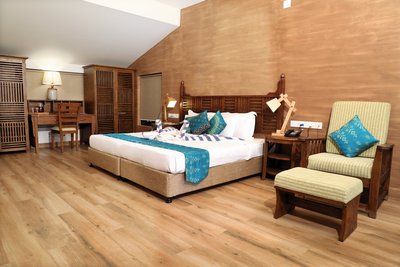 Eines der im Herbst 2016 frisch renovierten Doppelzimmer im Sitaram