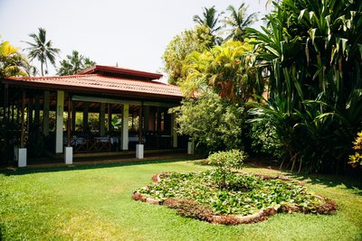 Der liebevoll angelegte Garten im Barberyn Reef