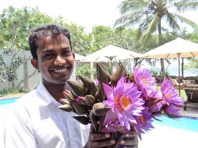 Die Manager Nishan des Sithnara Ayurveda Resorts auf Sri Lanka