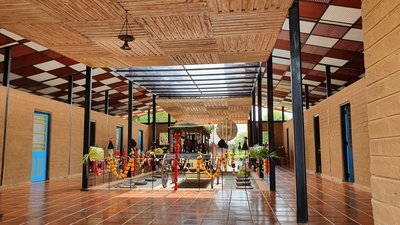 Das Ayurvie Sigiriya mit traditionell sri-lankischer Einrichtung
