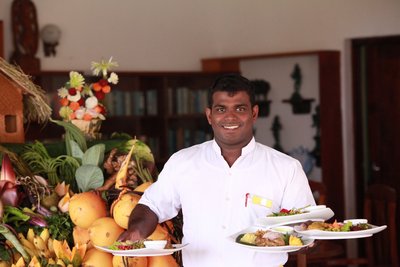 Lassen Sie sich das leckere Essen in der Lotus Villa schmecken