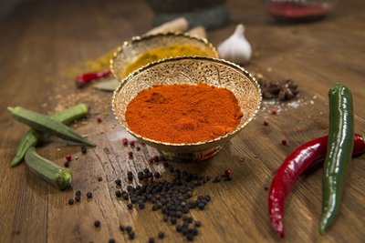 Die Essen wird mit typisch ayurvedischen Kräutern verfeinert