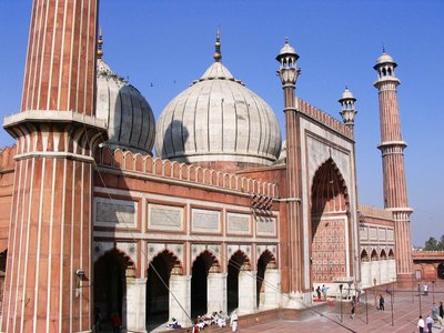 Die Moschee Jama Masjid in Delhi