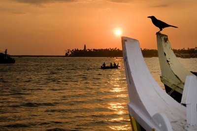 Sonnenuntergang über dem Meer