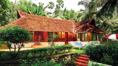 Blick auf das Kerala House