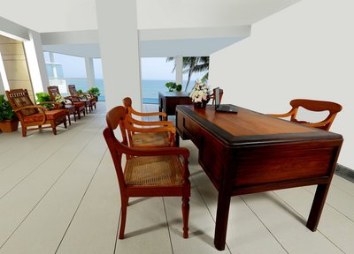 An der Rezeption werden Sie herzlich zu Ihrer Ayurveda Kur begrüßt