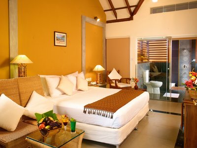 Ayurveda Delux Cottgae des Poovar Island Resorts in Indien