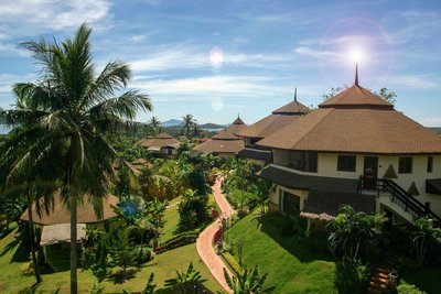 Die weitläufige Anlage des Mangosteen Resorts
