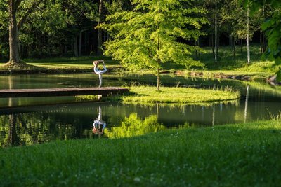 Tauchen Sie während Ihrer Kur mit uns in die Welt des Yogas ein, inmitten faszinierender Naturschauplätze