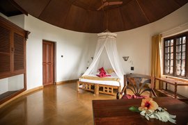 Die Special Cottages des Somatheeram Health sind geschmackvoll eingerichtet und mit kleinen Details dekoriert Die Special Cottages des Somatheeram Health sind geschmackvoll eingerichtet und mit kleinen Details dekoriert