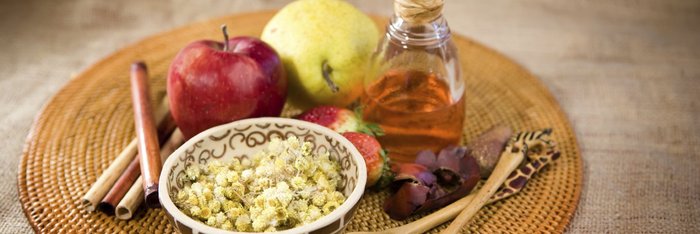 Ayurvedisches Equipment für eine Behandlung