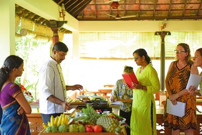 Bekommen Sie beim Show-Kochen einen Einblick in die keralesische Küche