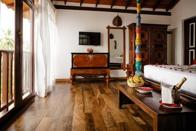 Genießen Sie Ihre Ayurveda Kur in der luxuriösen Suite des Thaulle Resort