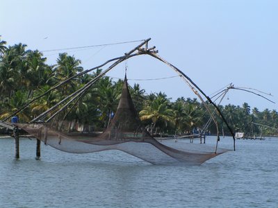 Fischernetze bei Cochin