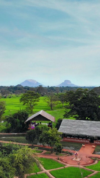 Das Ayurvie Sigiriya Ayurveda Resort aus der Vogelperspektive