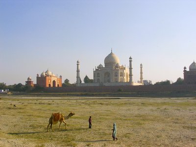 Das Taj Mahal ist ein weltbekanntes Mausoleum im Norden von Indien