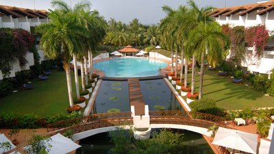 Ausblick auf die Hotelanlage des Lanka Princess