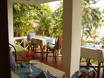 Das Restaurant mit Meerblick