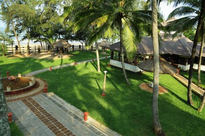 Direkt am Ozean in Kerala befindet sich das Sitaram Beach Retreat 