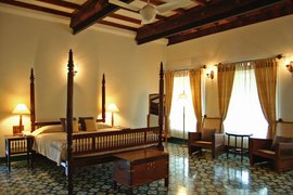 Die Zimmer im Kalari Kovilakom zeigen sich von ihrer schönsten Seite Die Zimmer im Kalari Kovilakom zeigen sich von ihrer schönsten Seite