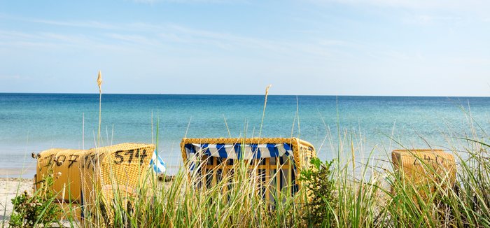 Strandkörbe an der Nordsee