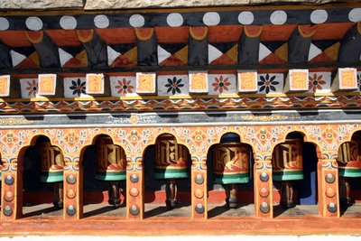 Im tibetischen Buddhismus werden Gebetsmühlen gedreht