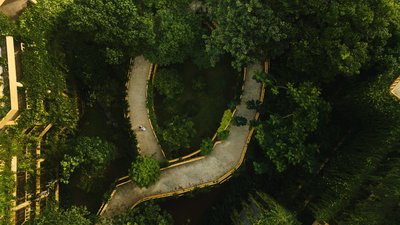 Die naturbelassene Anlage bietet den idealen Ort für eine erholsame Ayurveda Kur