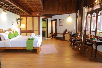 Das Maharaja Schlafzimmer des AyurSoma Ayurveda Royal Retreats