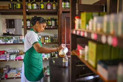 Herstellung der ayurvedischen Medizin